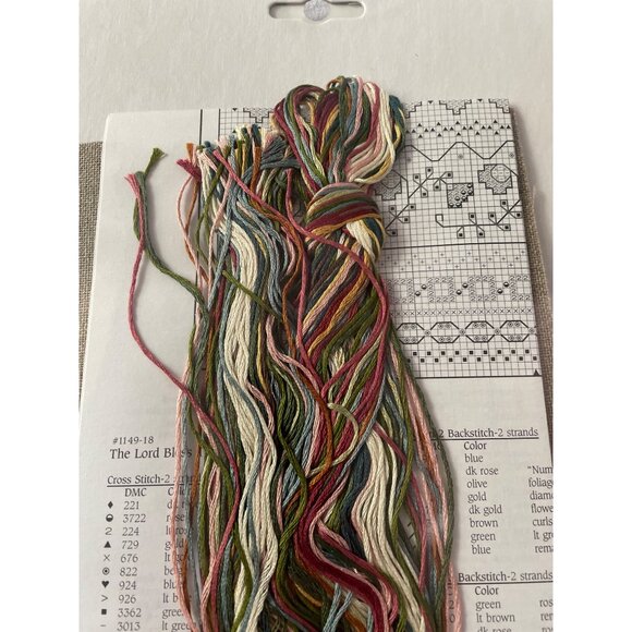 Janlynn Designs For The Needle "The Lord Bless Thee & Keep Thee" Cross Stitch Ki - Picture 3 of 11